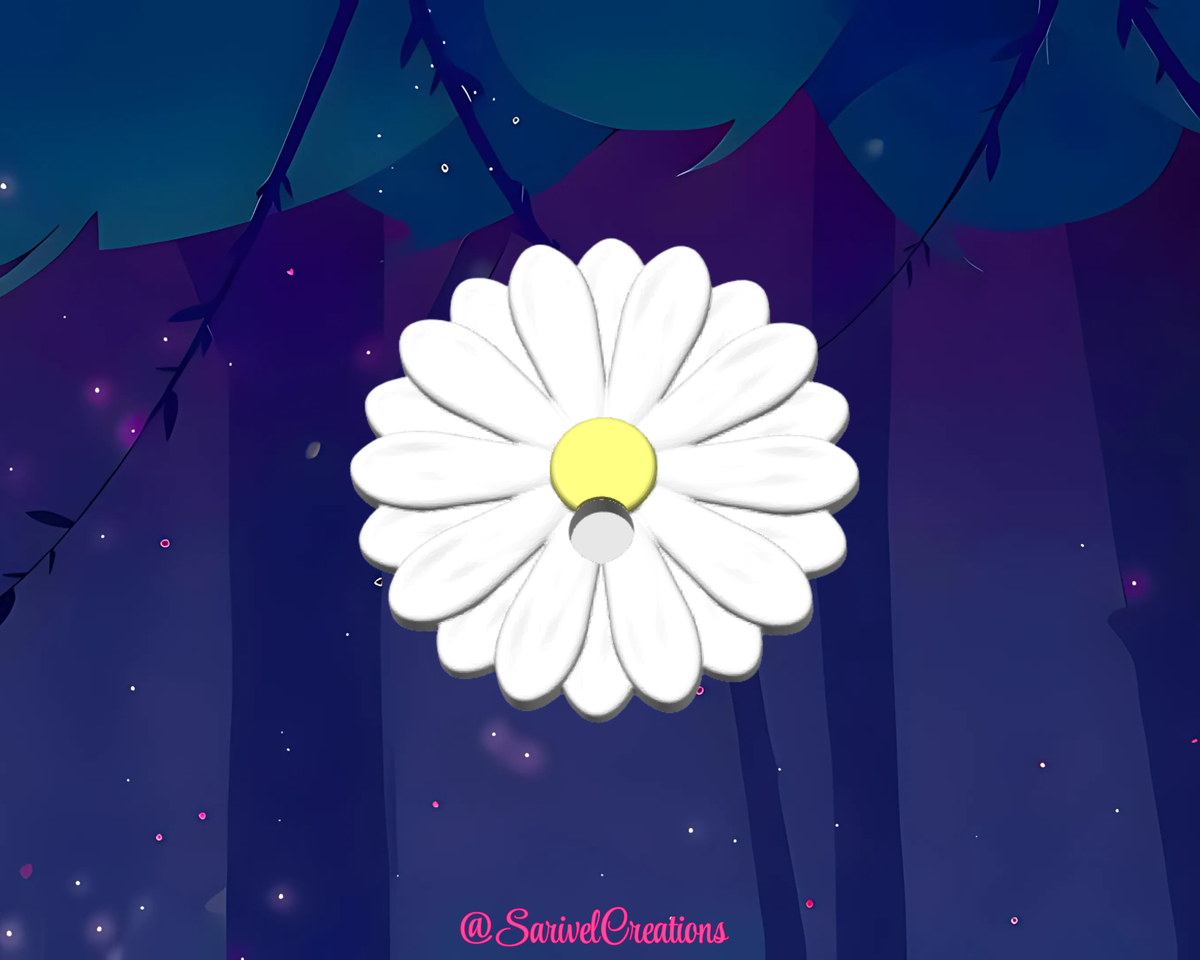 16oz Daisy 3D Lid Topper