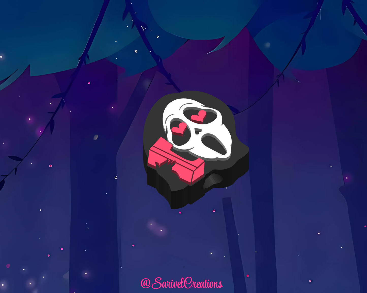Ghost Face 3D Straw Topper