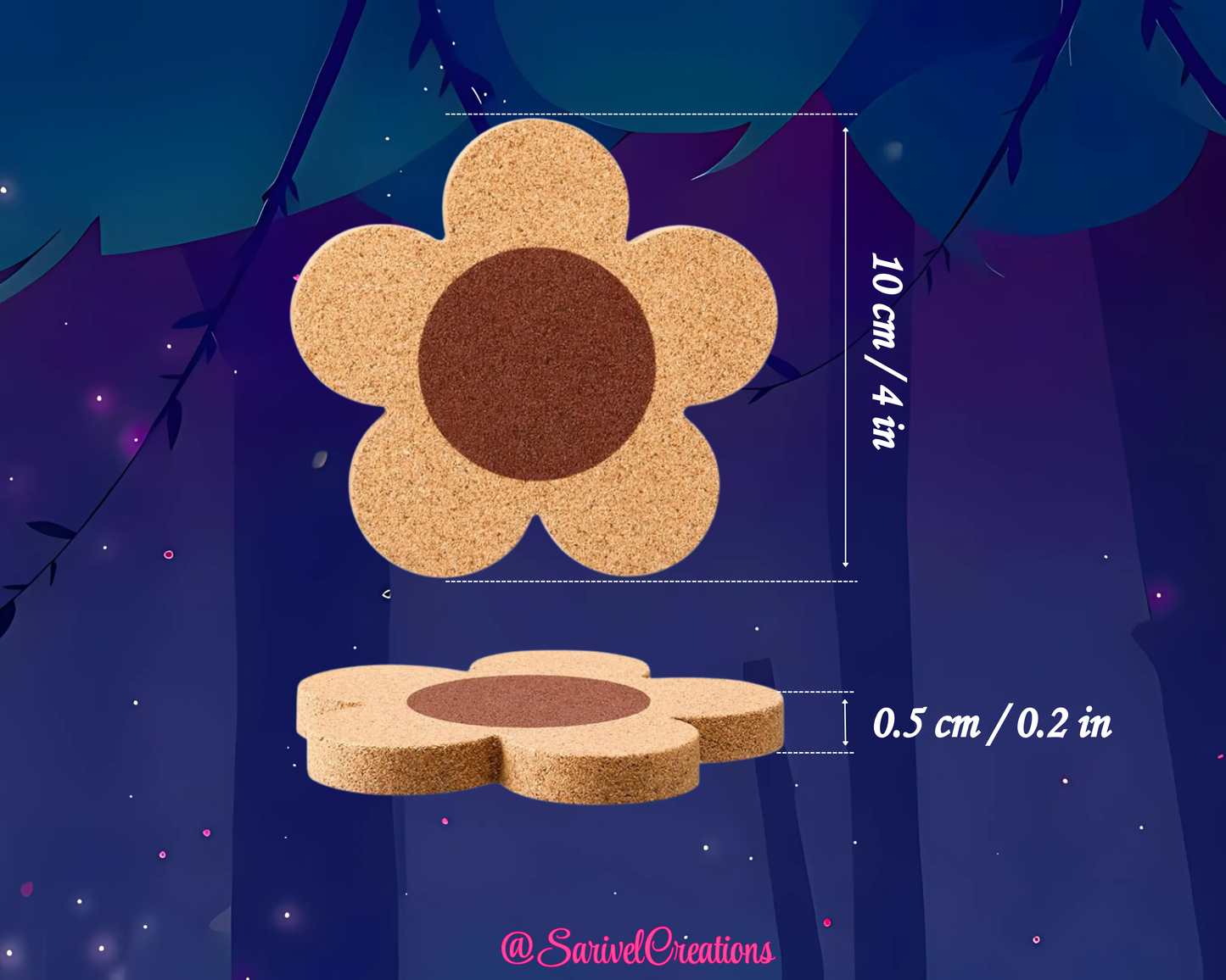 Corky Flower Coaster
