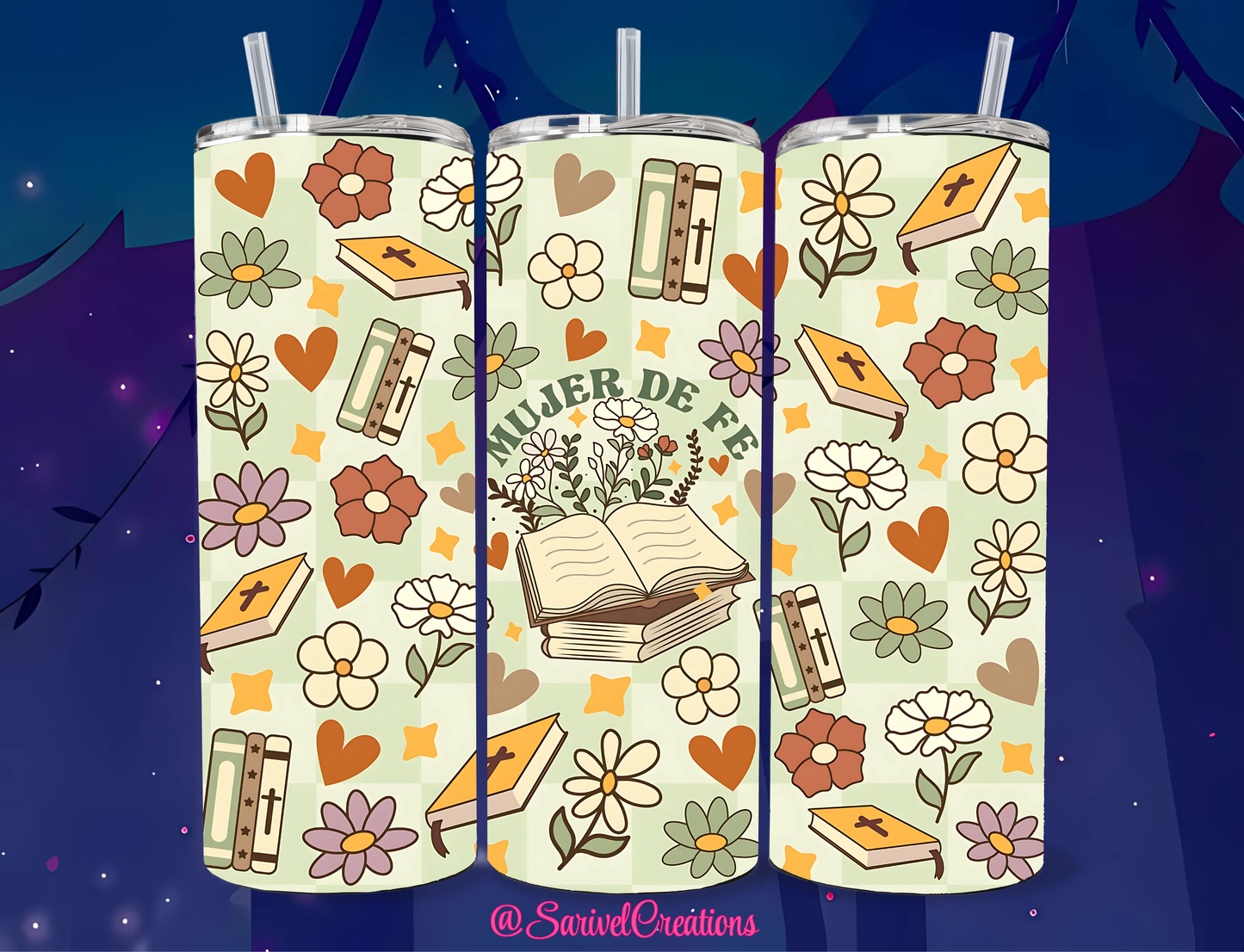 Mujer de Fe 20oz Skinny Tumblers