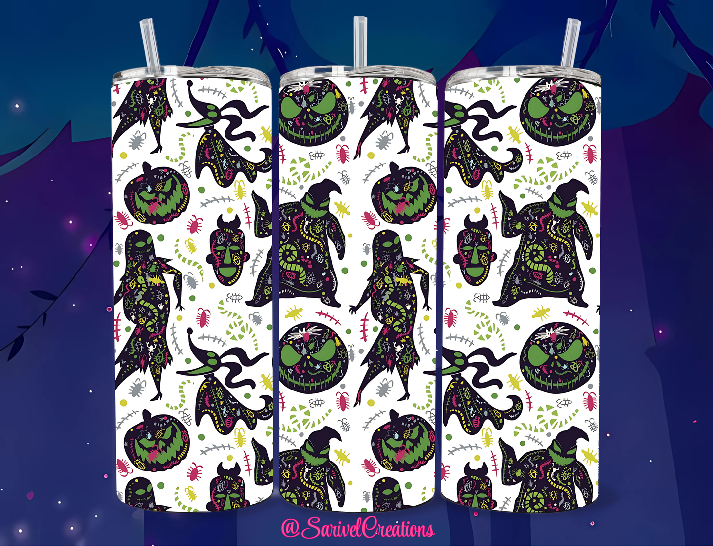SL Nightmare Characters 20oz Skinny Tumblers