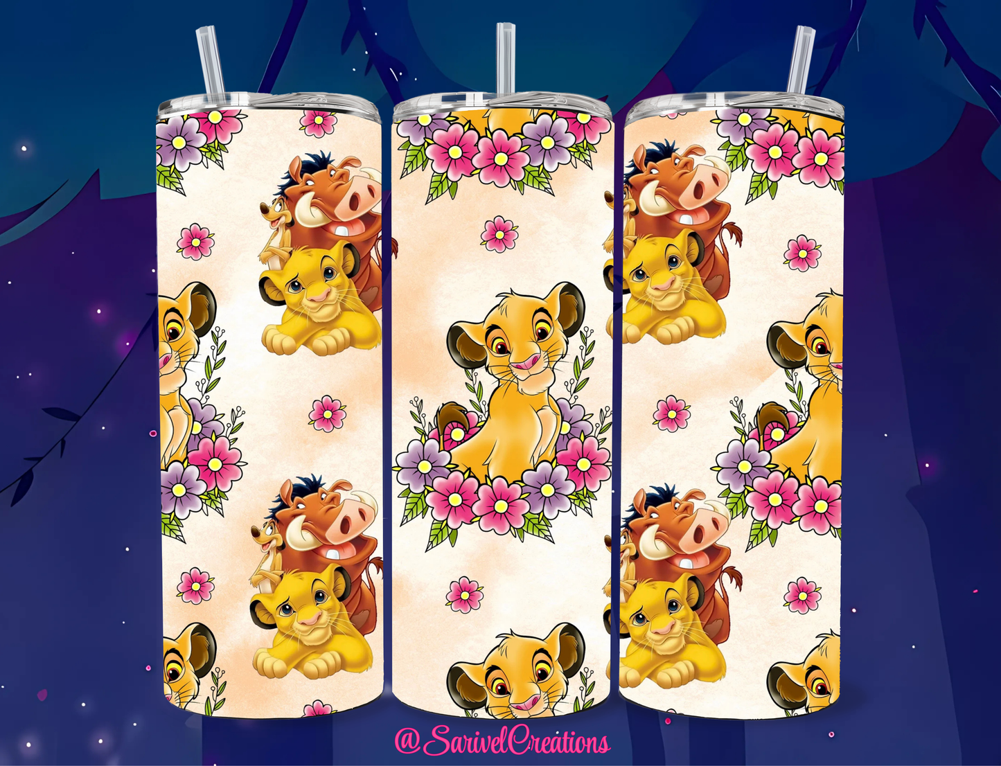 SL Lion Trio Friends 20oz Skinny Tumblers