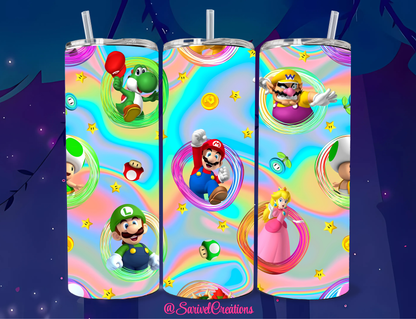 Mario Party 20oz Skinny Tumblers