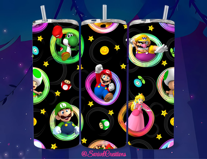 Mario Party 20oz Skinny Tumblers
