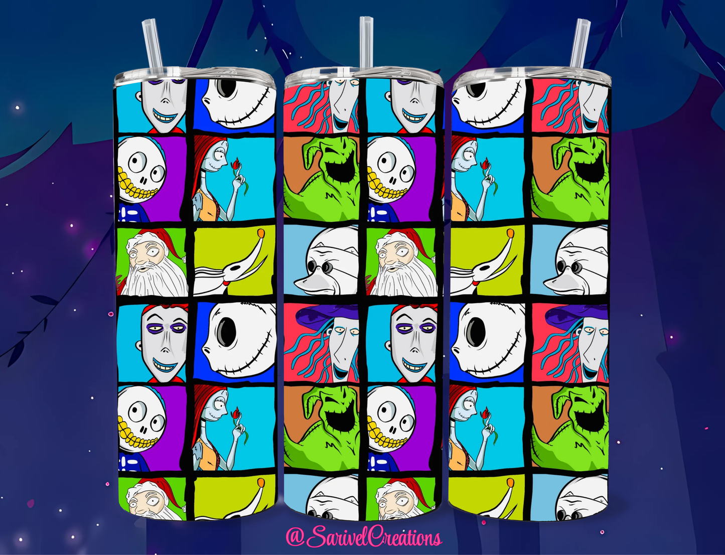 SL Colorful Nightmare 20oz Skinny Tumblers
