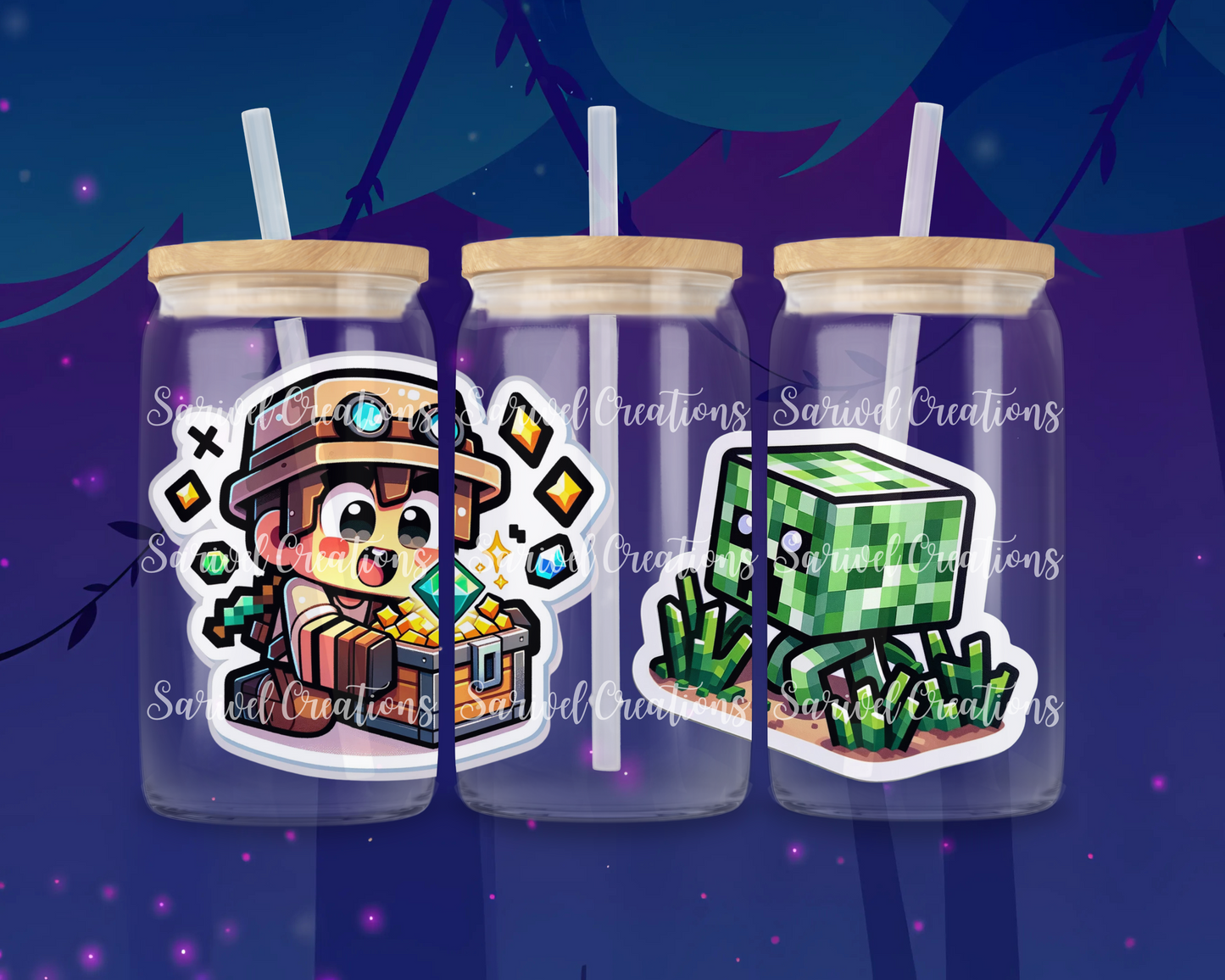 MineCrafter & Block Glass Can