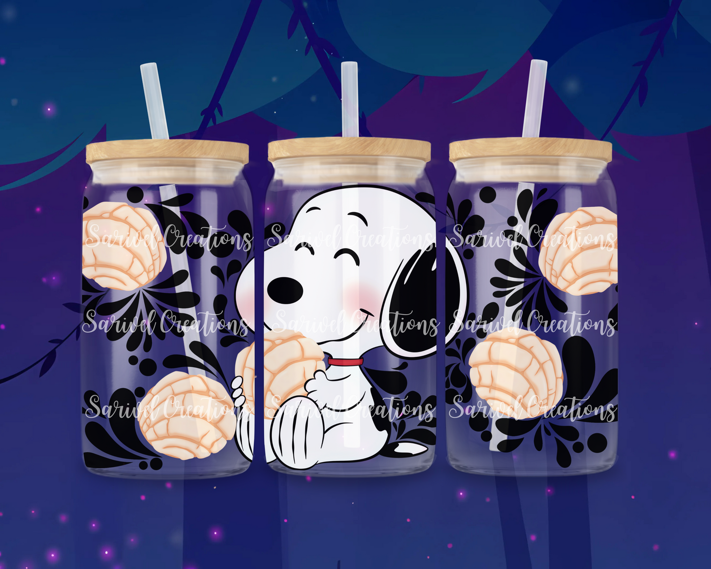 Snoop & Concha Glass Can