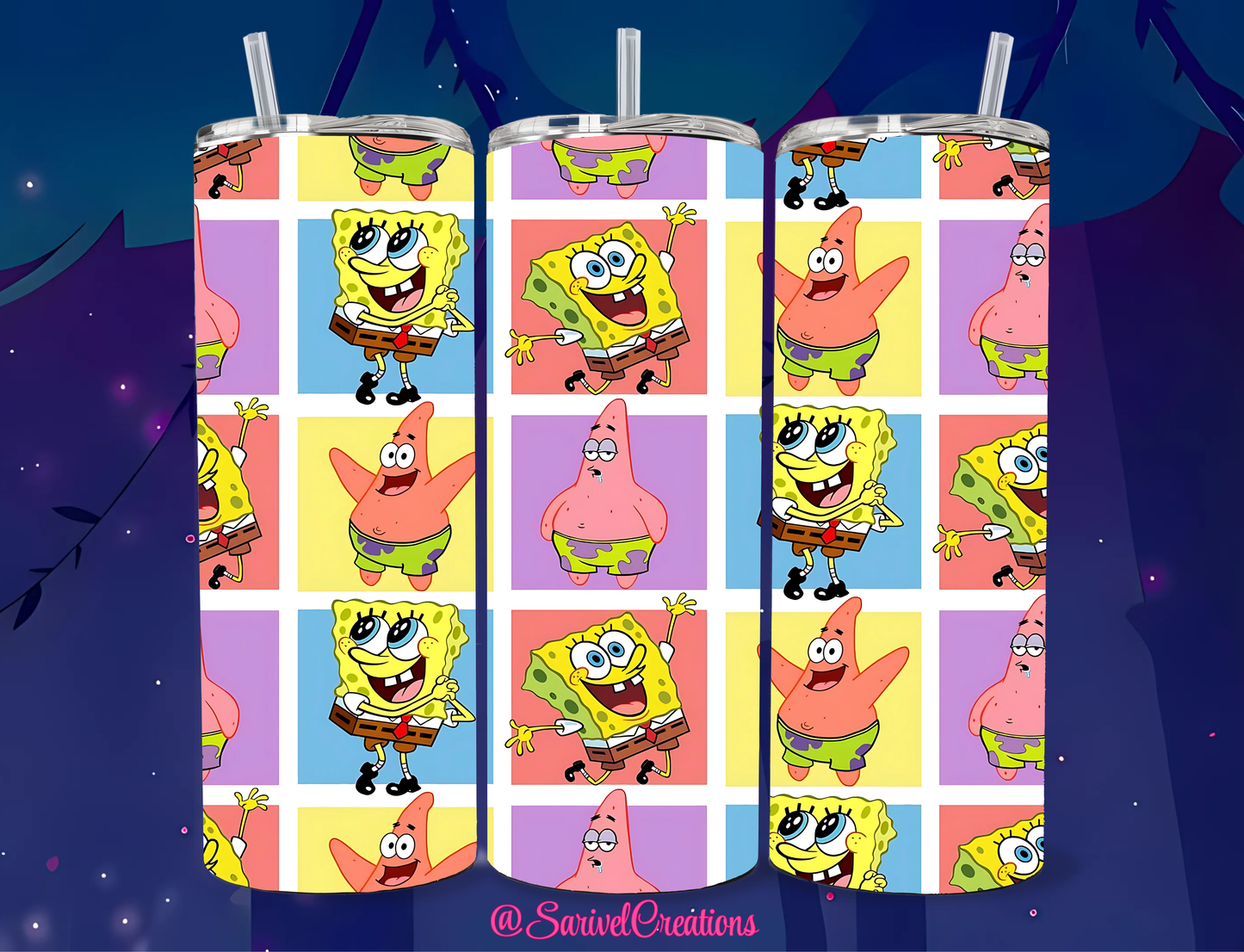 SL Sponge & Star 20oz Skinny Tumblers