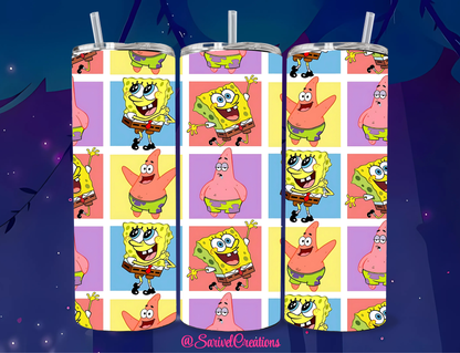 SL Sponge & Star 20oz Skinny Tumblers