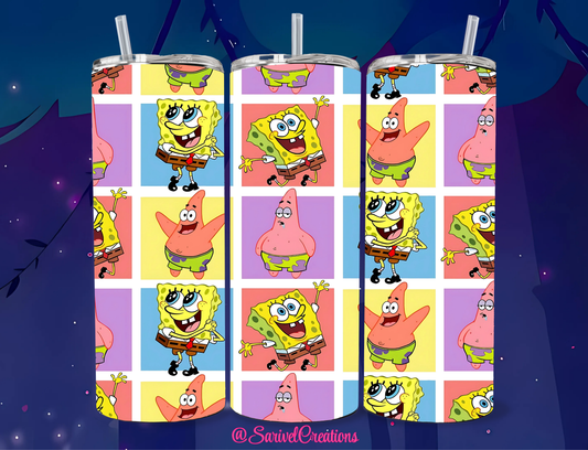 SL Sponge & Star 20oz Skinny Tumblers