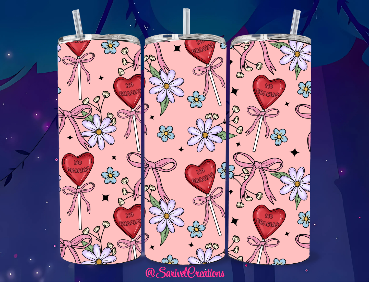 SL No Gracias 20oz Skinny Tumblers
