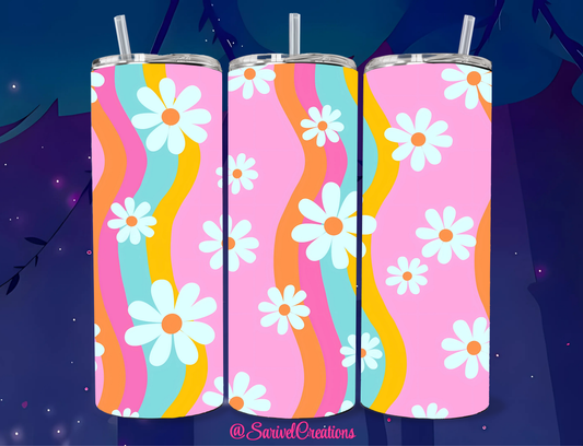 SL Floral Design 20oz Skinny Tumblers