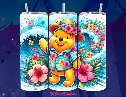 Pooh's Summertime 20oz Skinny Tumblers