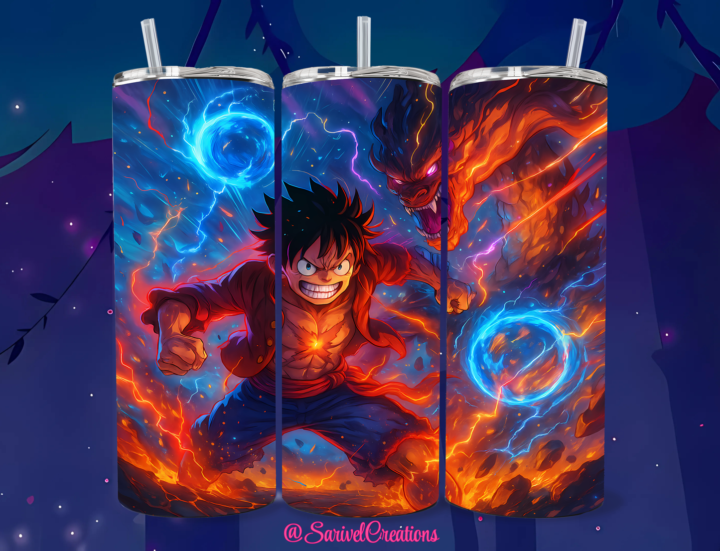 Luf Anime 20oz Skinny Tumbler