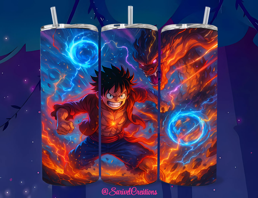 Luf Anime 20oz Skinny Tumbler