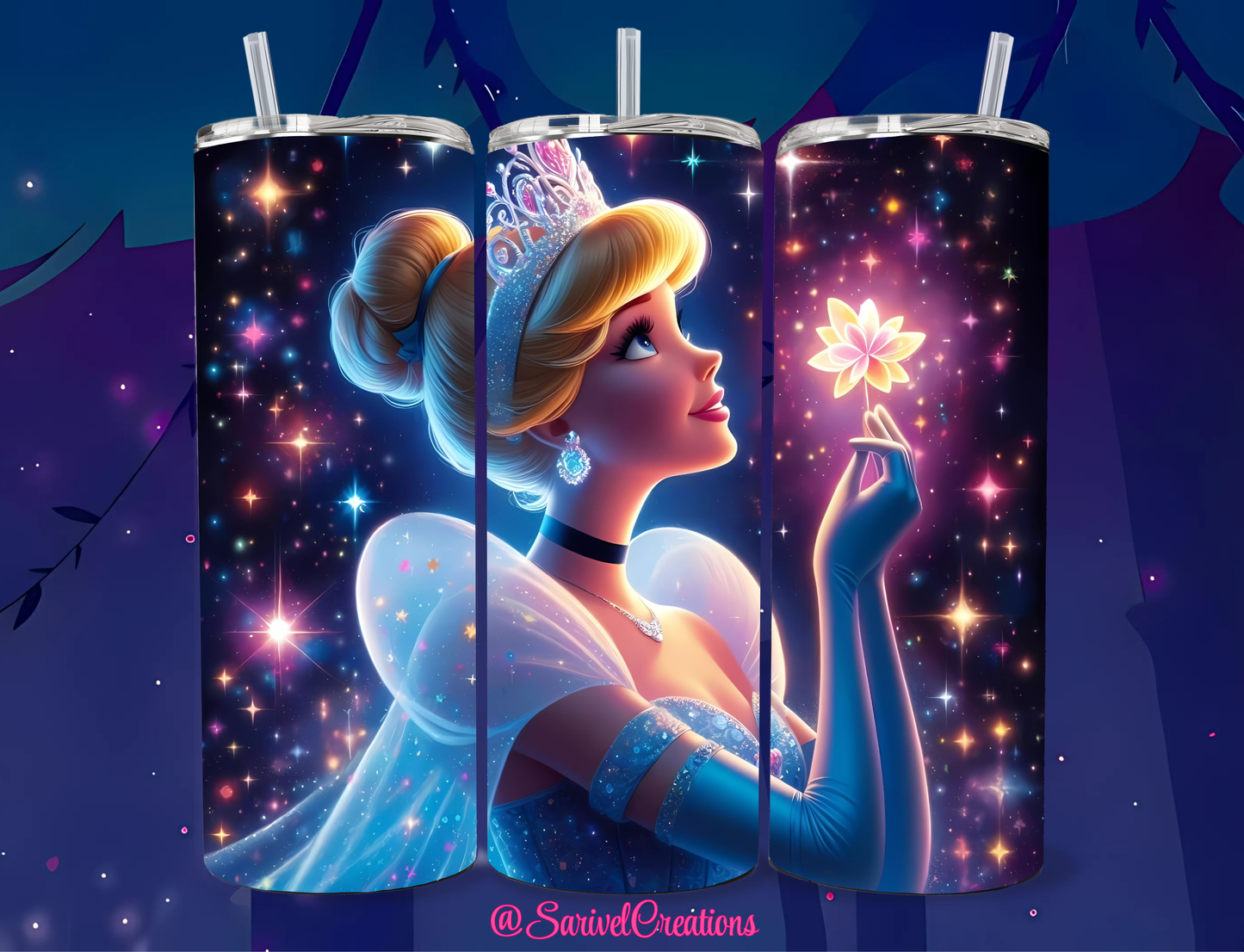 Cinder's Heart Wish 20oz Skinny Tumblers
