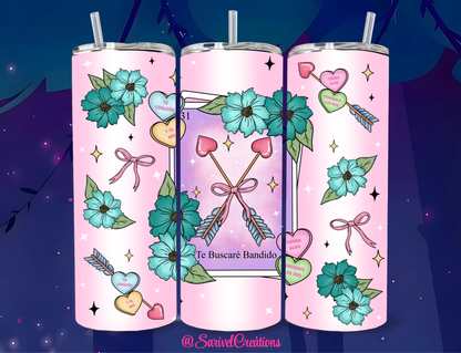 Te Buscaré Bandido 20oz Skinny Tumblers