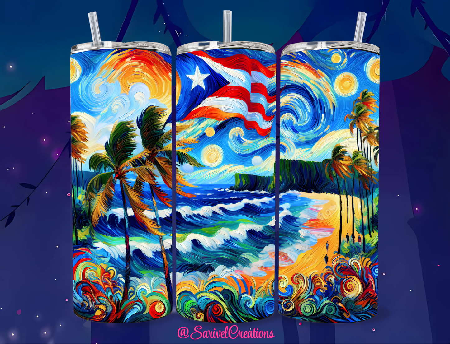 PR Painted View 20oz Skinny Tumblers