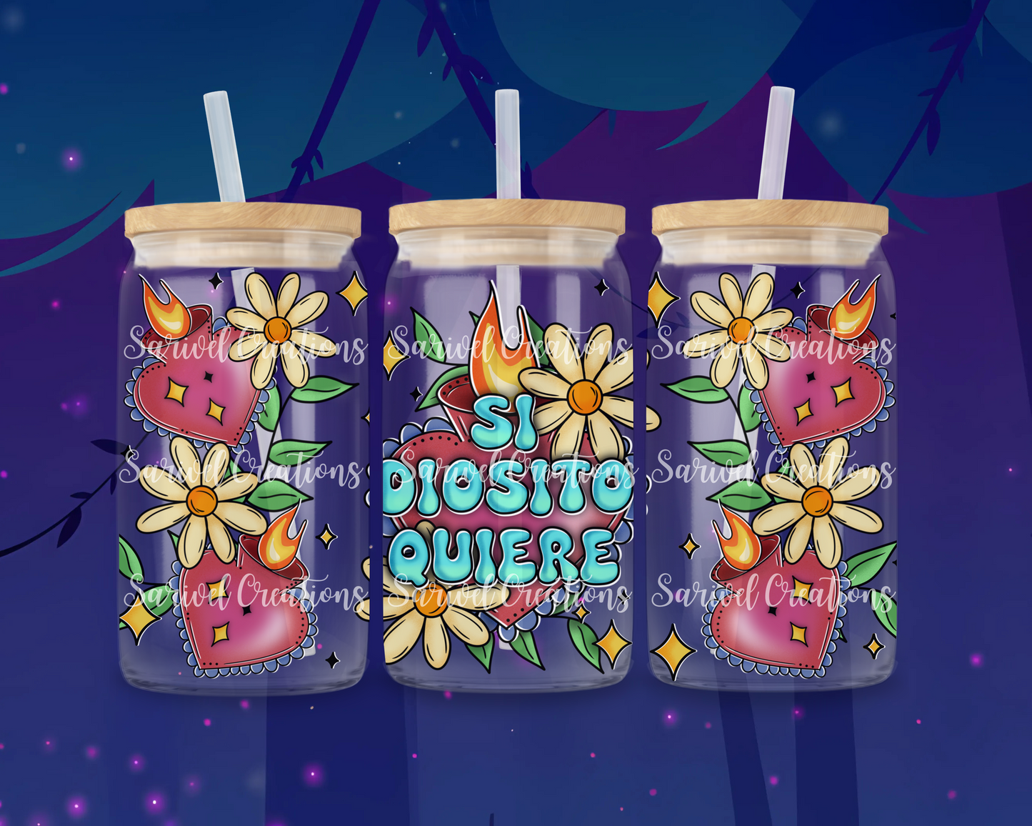 Si Diosito Quiere Glass Can