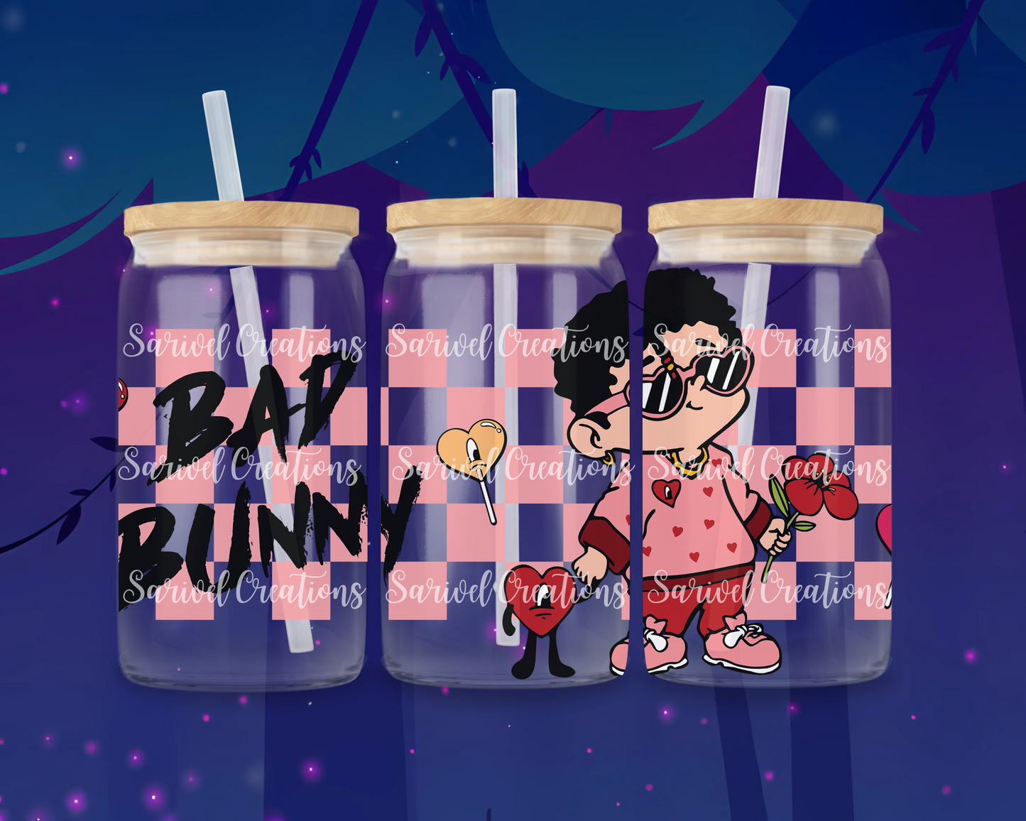 BBunny Love Glass Can
