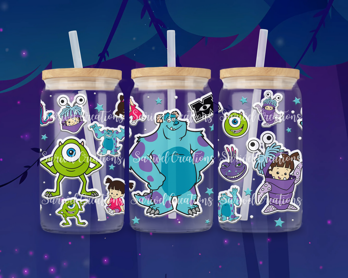 Monsters Glass Can
