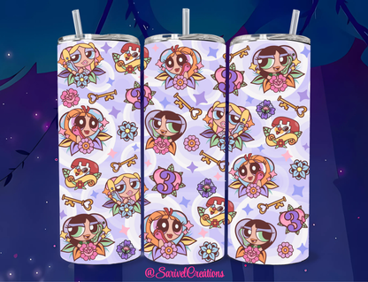 SL Fancy Puffs 20oz Skinny Tumblers