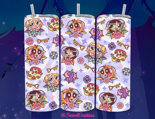 SL Fancy Puffs 20oz Skinny Tumblers