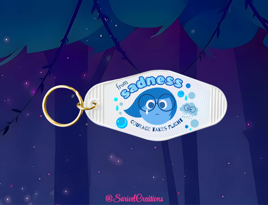 Sadness: Courage Takes Flight Keychain
