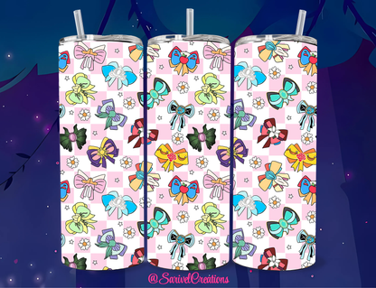 SL Princess Bows 20oz Skinny Tumblers