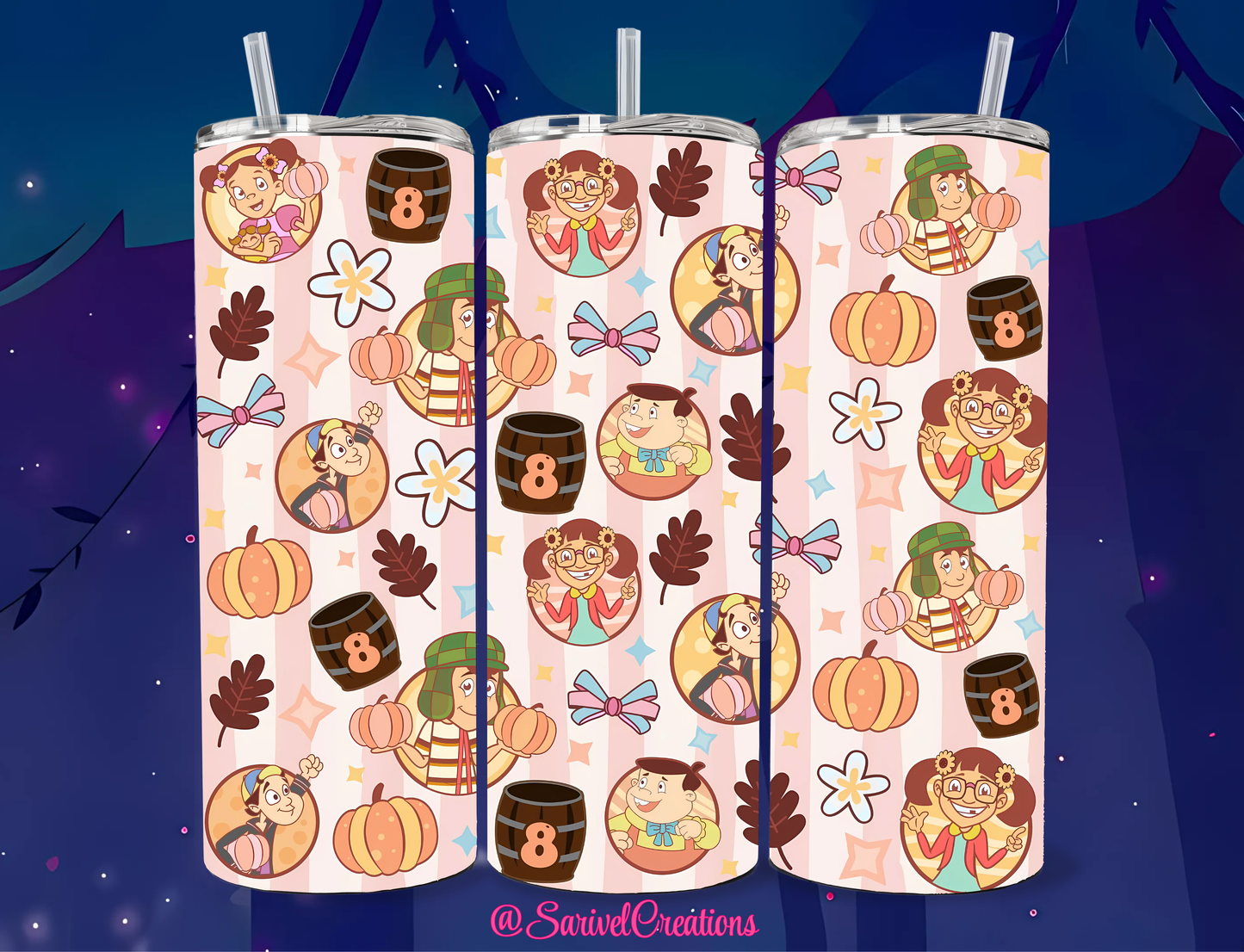 SL Chapulín 20oz Skinny Tumblers