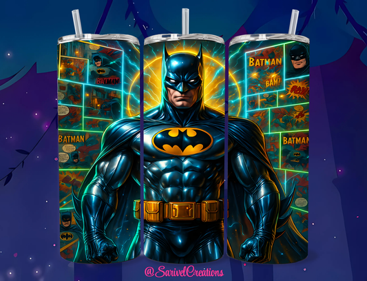 Bat Comic 20oz Skinny Tumbler