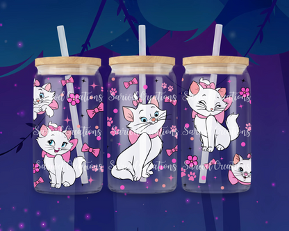Marie Kitty Glass Can