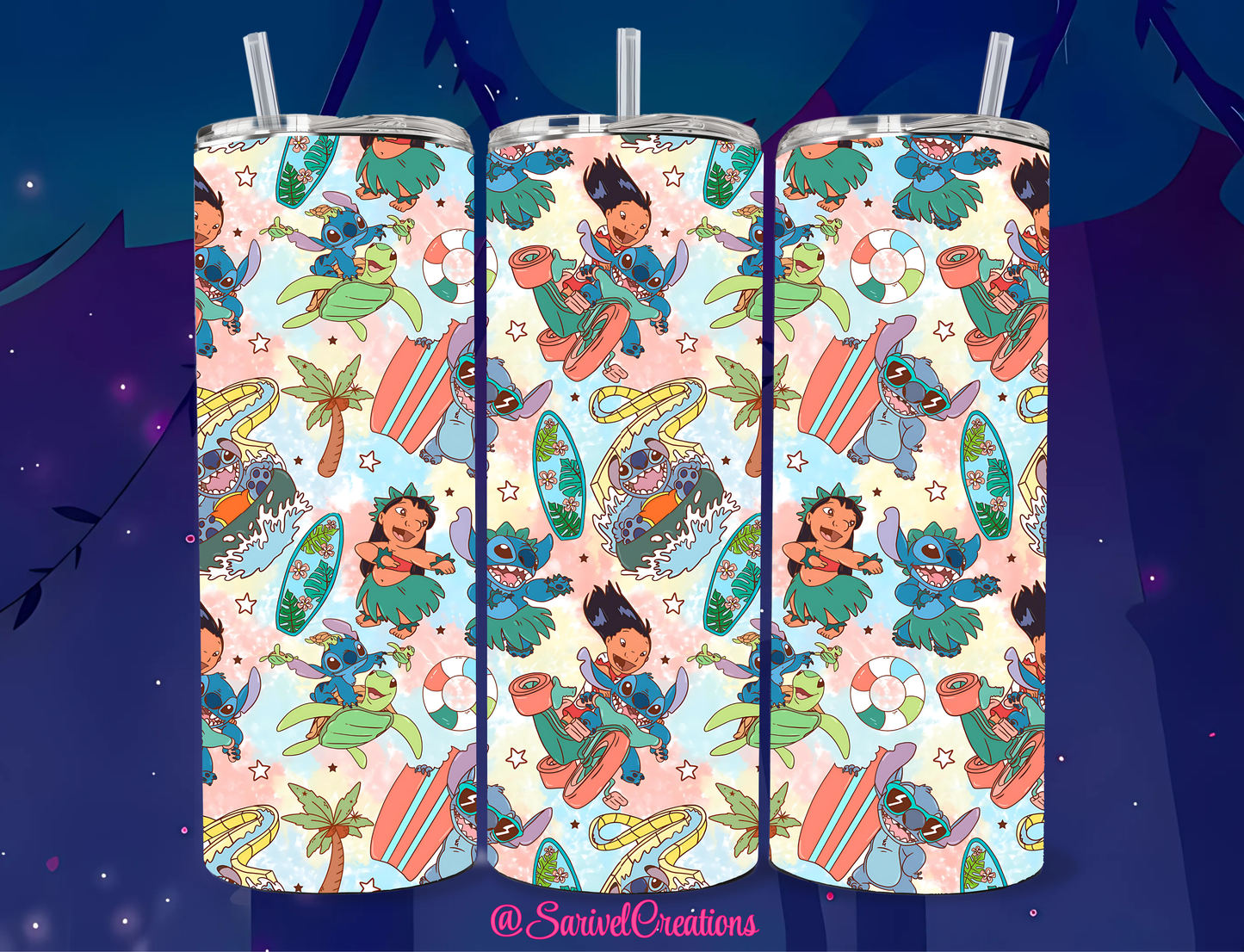 SL Lilo & Alien 20oz Skinny Tumblers