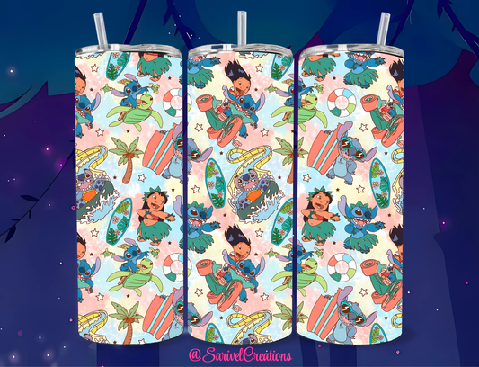 SL Lilo & Alien 20oz Skinny Tumblers