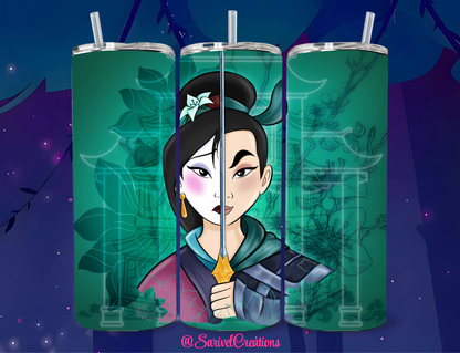 Warrior Reflection 20oz Skinny Tumblers