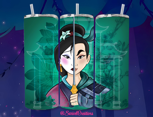 Warrior Reflection 20oz Skinny Tumblers