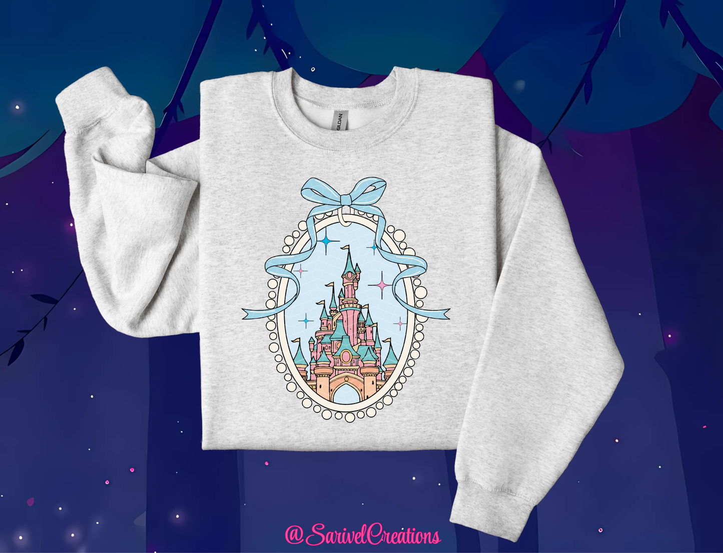Blue Magical Castle Crewneck