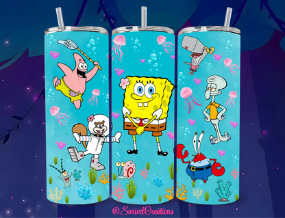 Sponge & Friends 20oz Skinny Tumblers