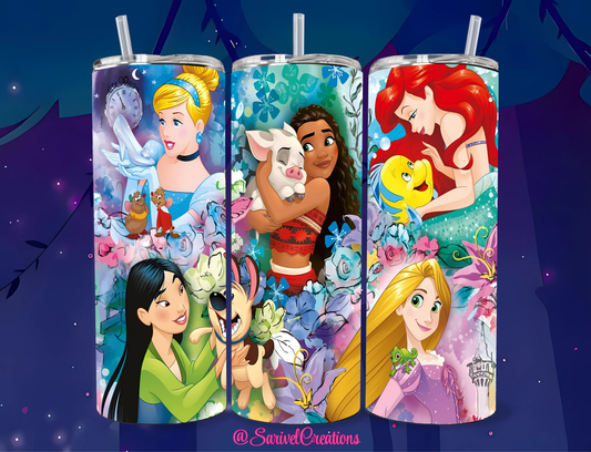Princess Themes 20oz Skinny Tumblers