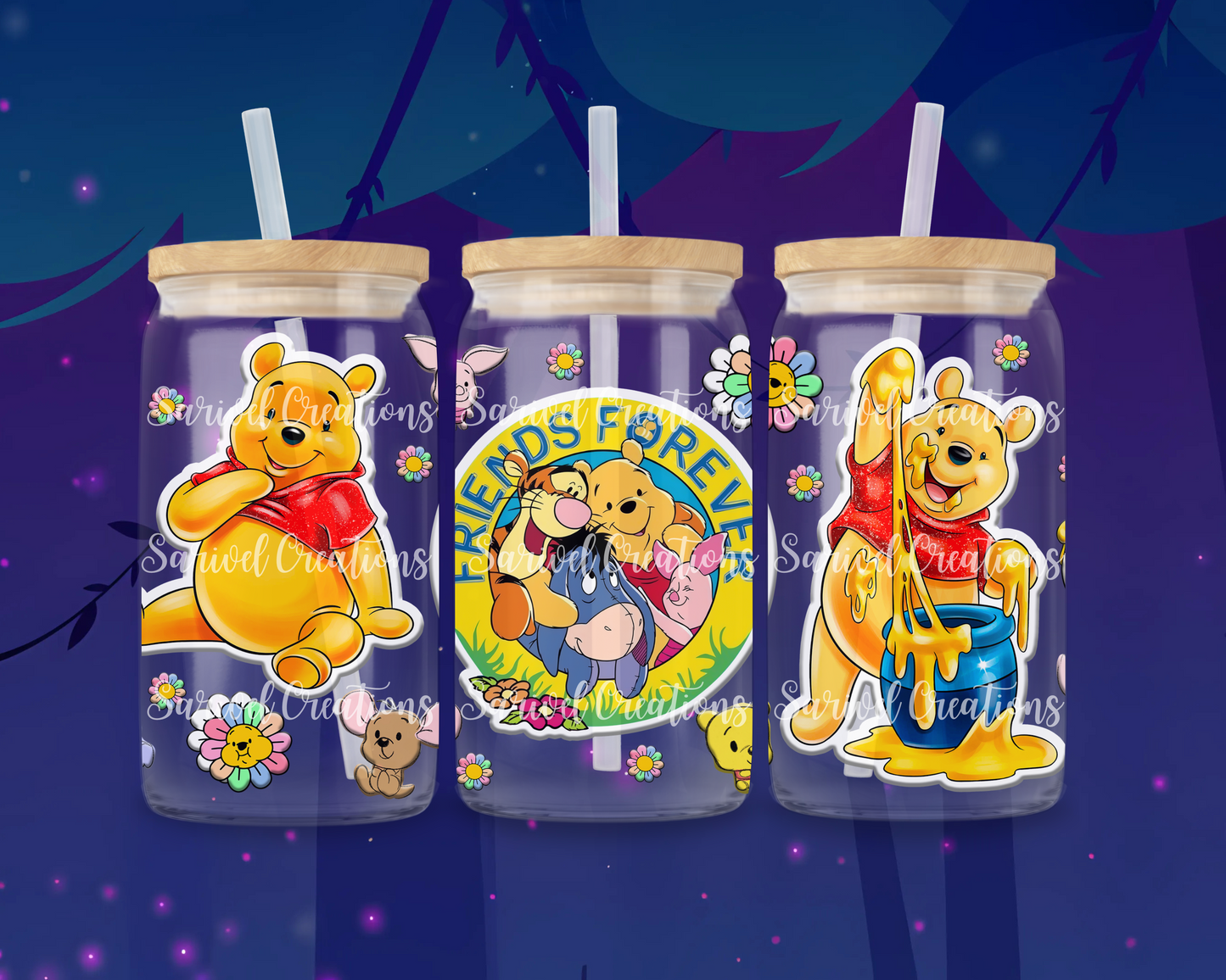 Friends Forever Glass Can