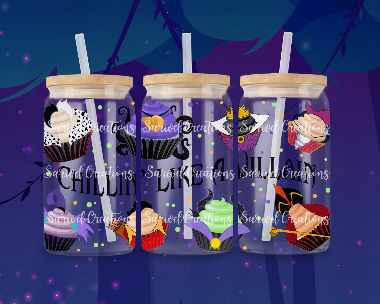 Chillin' Like A Villain Glass Can