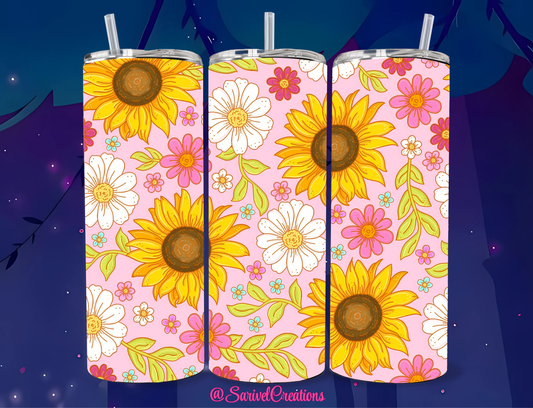 SL Sunflowers & Daisies 20oz Skinny Tumblers