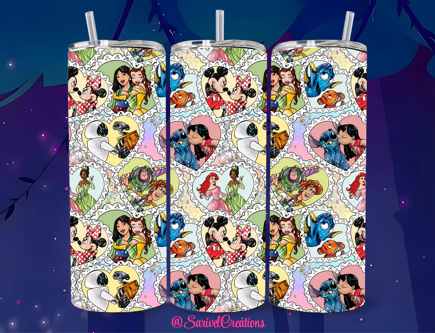 SL Magical Drawings 20oz Skinny Tumblers