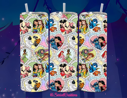 SL Magical Drawings 20oz Skinny Tumblers
