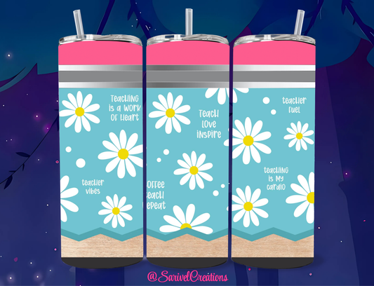 Scholar Pencil 20oz Skinny Tumblers