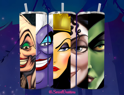 Powerful Villains 20oz Skinny Tumblers