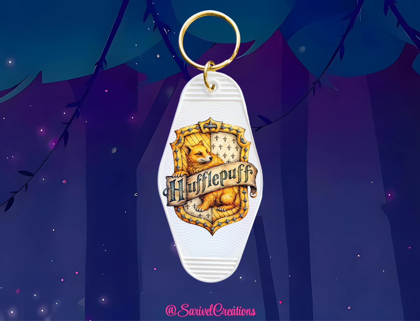 HP Yellow Team Keychain