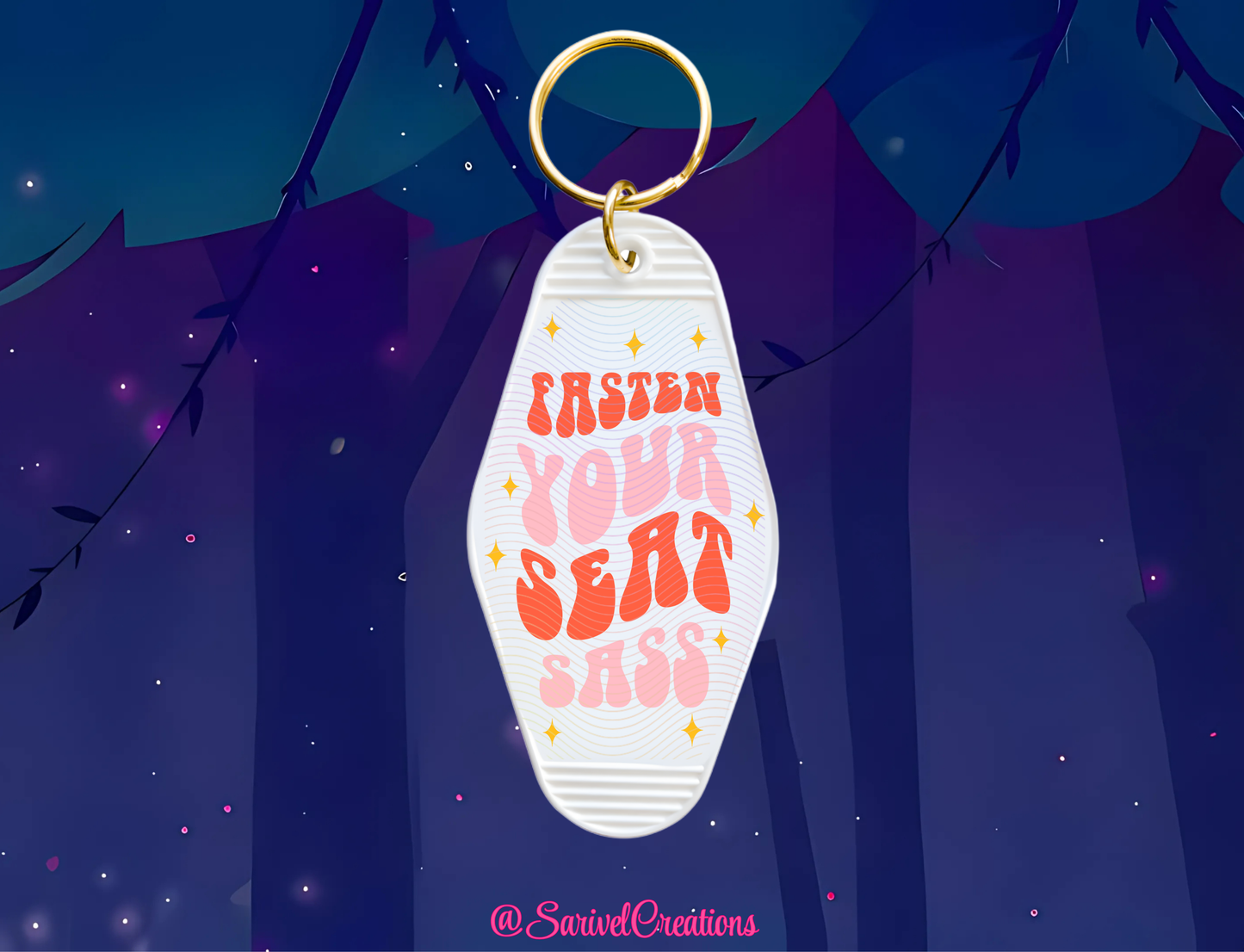Fasten Your Seat Sass Keychain