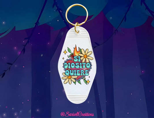 Si Diosito Quiere Keychain