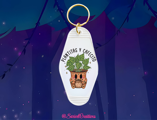 Plantitas & Cafecito Keychain